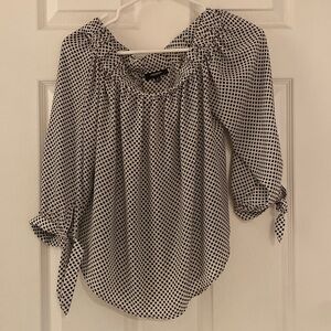Off the shoulder 3/4 sleeve blouse